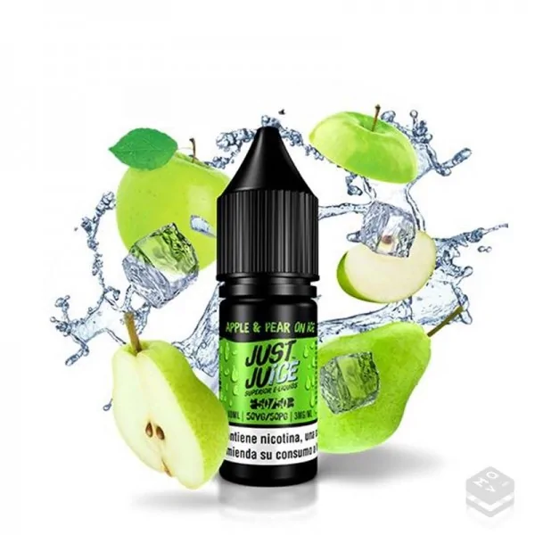 ELIQUID APPLE PEAR ON ICE JUST JUICE 10ML VAPE