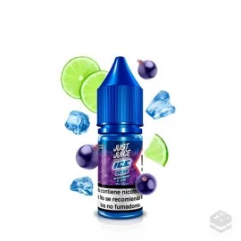 ELIQUID BLACKCURRANT LIME ICE JUST JUICE 10ML VAPE