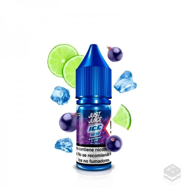 ELIQUID BLACKCURRANT LIME ICE JUST JUICE 10ML