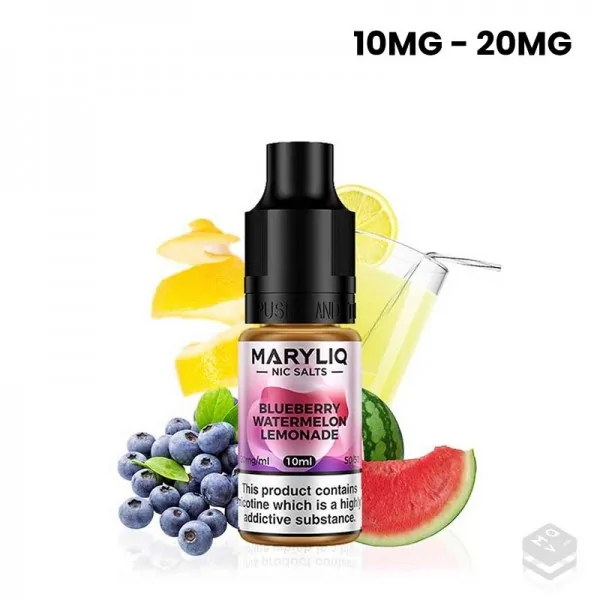 NIC SALTS BLUEBERRY WATERMELON LEMONADE MARYLIQ BY LOST MARY 10ML