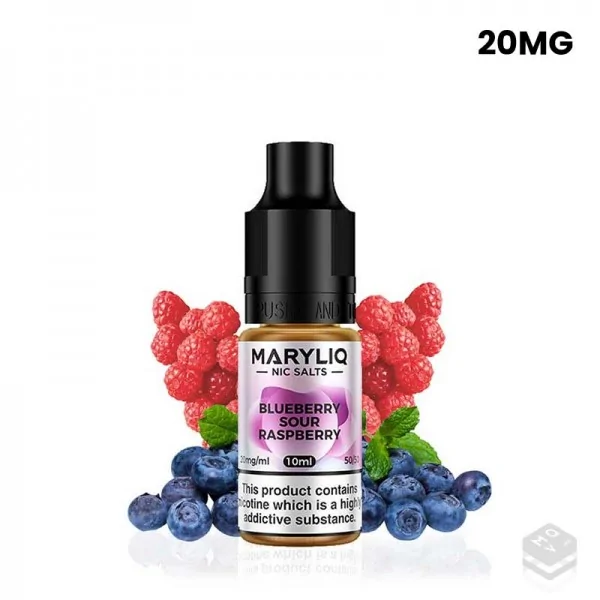 NIC SALTS BLUEBERRY SOUR RASPBERRY MARYLIQ BY LOST MARY 10ML