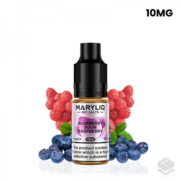 NIC SALTS BLUEBERRY SOUR RASPBERRY MARYLIQ BY LOST MARY 10ML