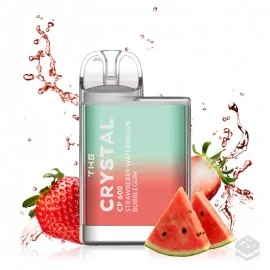 DISPOSABLE VAPE CRYSTAL STRAWBERRY WATERMELON BUBBLEGUM CP600 20MG 2ML