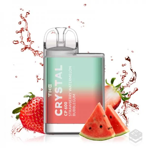 DISPOSABLE VAPE CRYSTAL STRAWBERRY WATERMELON BUBBLEGUM CP600 20MG 2ML