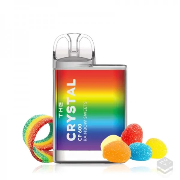 VAPER DESECHABLE CRYSTAL RAINBOW SWEETS CP600 20MG 2ML