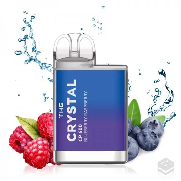 DISPOSABLE VAPE CRYSTAL BLUEBERRY RASPBERRY CP600 20MG 2ML
