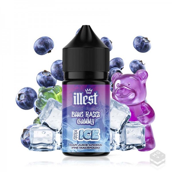 AROMA BLUE RAZZ GUMMY EXTRA ICE ILLEST 5ML MINILONGFILL