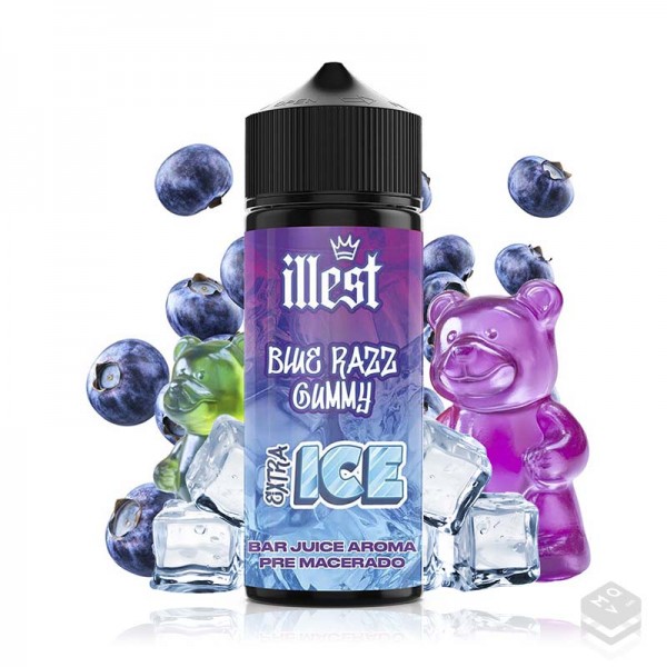 FLAVOUR BLUE RAZZ GUMMY EXTRA ICE ILLEST 30ML LONGFILL