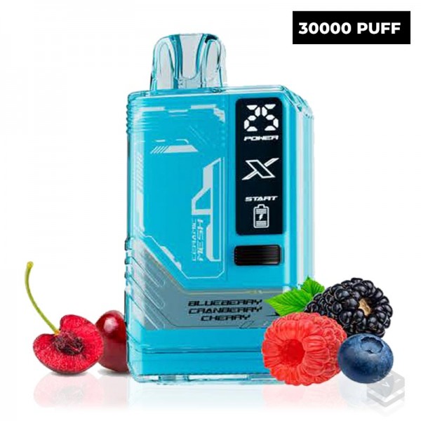 DISPOSABLE VAPE BLUEBERRY CRANBERRY CHERRY GUDBAR X-ULTRA 0MG