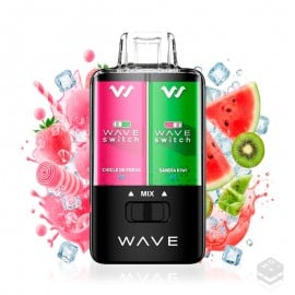 VAPER DESECHABLE 2 SABORES SANDÍA KIWI CHICLE FRESA ICE WAVE SWITCH BUD VAPE 0MG 16ML