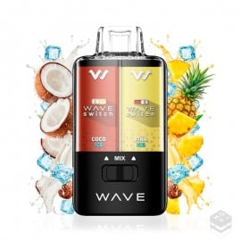 VAPER DESECHABLE 2 SABORES PIÑA COCO ICE WAVE SWITCH BUD VAPE 0MG 16ML