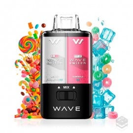 DISPOSABLE POD 2 FLAVOURS GOMINOLA CARAMELO ICE WAVE SWITCH BUD VAPE 0MG 16ML