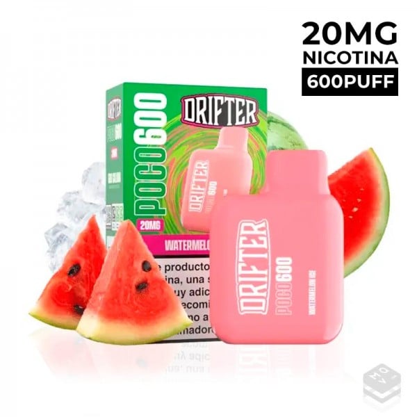 VAPER DESECHABLE WATERMELON ICE POCO 600 20MG 2ML