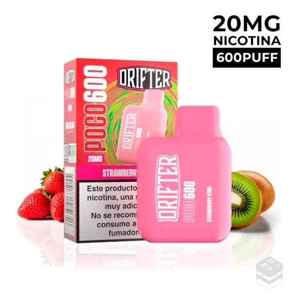VAPER DESECHABLE STRAWBERRY KIWI POCO 600 20MG 2ML