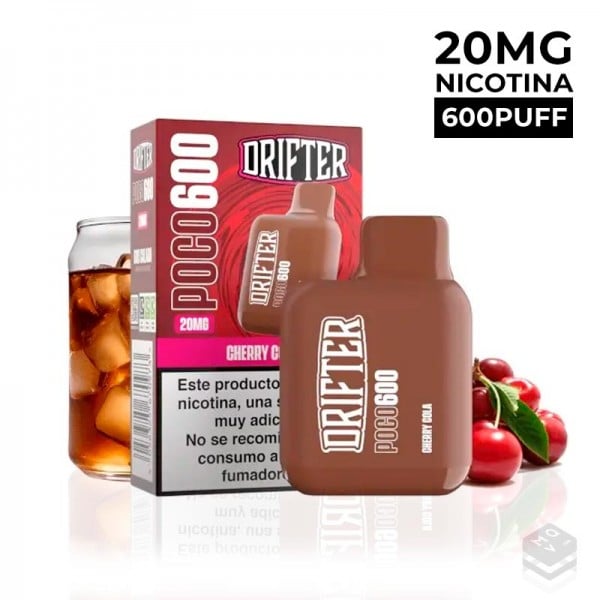 DISPOSABLE VAPE CHERRY COLA POCO 600 20MG 2ML