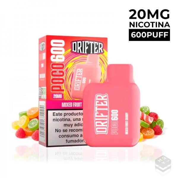 DISPOSABLE VAPE MIXED FRUIT CANDY POCO 600 20MG 2ML