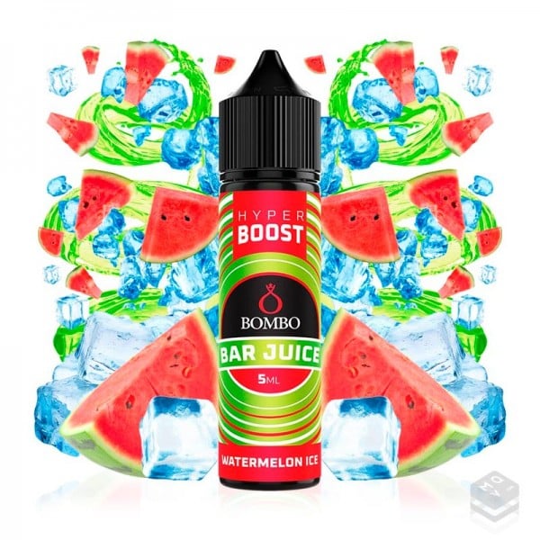 FLAVOUR WATERMELON ICE BAR JUICE HYPER BOOST BOMBO ELIQUIDS 5ML LONGFILL