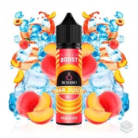 FLAVOUR PEACH ICE BAR JUICE HYPER BOOST BOMBO ELIQUIDS 5ML LONGFILL