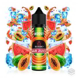 FLAVOUR WATERMELON PAPAYA ICE BAR JUICE HYPER BOOST BOMBO ELIQUIDS 5ML LONGFILL