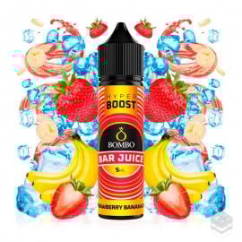 AROMA STRAWBERRY BANANA ICE BAR JUICE HYPER BOOST BOMBO ELIQUIDS 5ML LONGFILL
