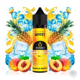 AROMA PINEAPPLE PEACH ICE BAR JUICE HYPER BOOST BOMBO ELIQUIDS 5ML LONGFILL