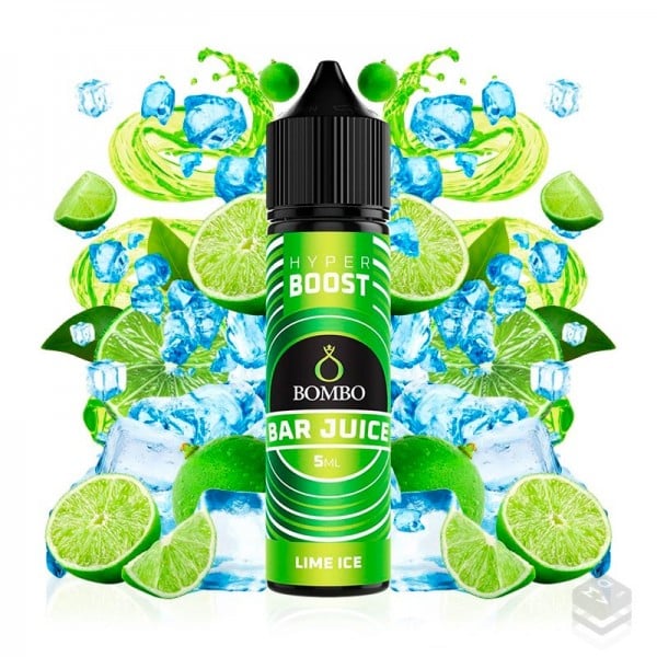 FLAVOUR LIME ICE BAR JUICE HYPER BOOST BOMBO ELIQUIDS 5ML LONGFILL