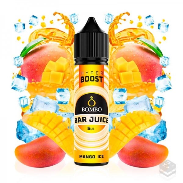 AROMA MANGO ICE BAR JUICE HYPER BOOST BOMBO ELIQUIDS 5ML LONGFILL