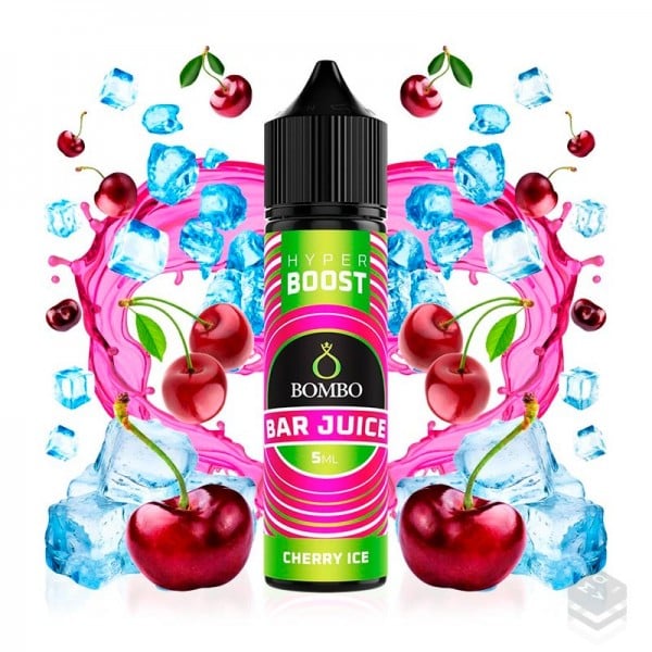 AROMA CHERRY ICE BAR JUICE HYPER BOOST BOMBO ELIQUIDS 5ML LONGFILL