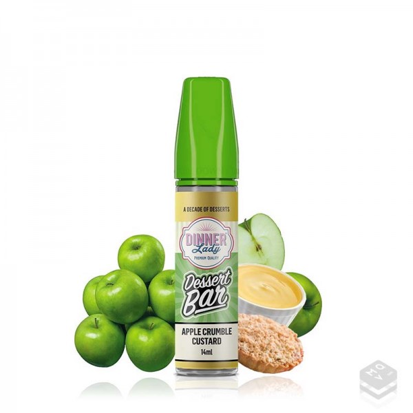 AROMA APPLE CRUMBLE CUSTARD DESSERT BAR DINNER LADY 14ML LONGFILL