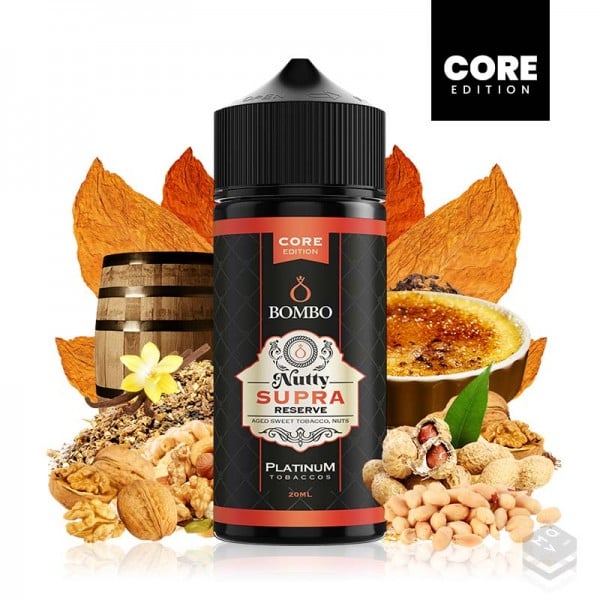 FLAVOUR NUTTY SUPRA RESERVE PLATINUM TOBACCOS BY BOMBO CORE EDITION 20ML LONGFILL