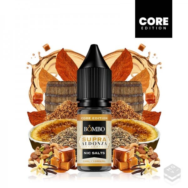 SUPRA ALDONZA RESERVE PLATINUM TOBACCOS BY BOMBO CORE EDITION NIC SALTS 10ML VAPE
