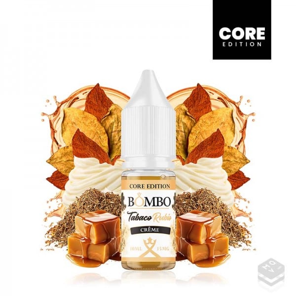 SALES DE NICOTINA TABACO RUBIO CREME PLATINUM TOBACCOS BOMBO CORE EDITION 10ML