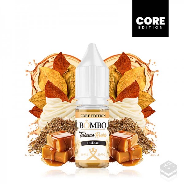 TABACO RUBIO CREME PLATINUM TOBACCOS BOMBO CORE EDITION 10ML NICOTINE SALTS