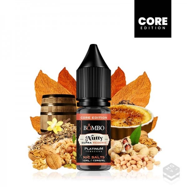 SALES DE NICOTINA NUTTY SUPRA RESERVE BOMBO CORE EDITION PLATINUM TOBACCOS 10ML