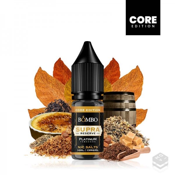 SALES DE NICOTINA SUPRA RESERVE BOMBO CORE EDITION PLATINUM TOBACCOS 10ML