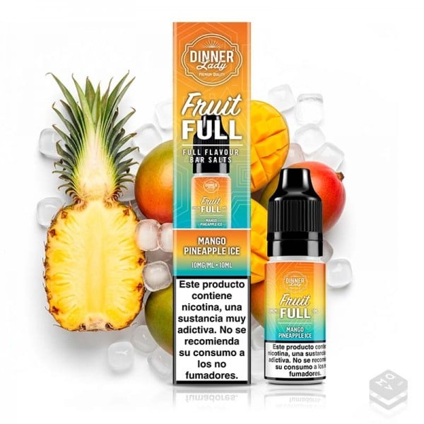 SALES DE NICOTINA MANGO PINEAPPLE ICE FRUIT FULL DINNER LADY 10ML