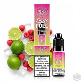 NICOTINE SALTS RASPBERRY LIME FRUIT FULL DINNER LADY 10ML VAPE