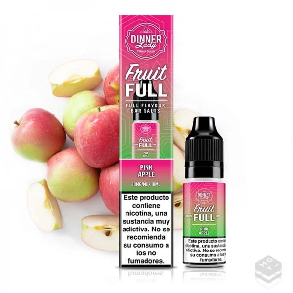 NICOTINE SALTS PINK APPLE FRUIT FULL DINNER LADY 10ML VAPE