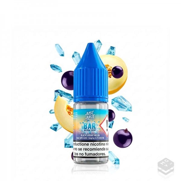 NIC SALTS BLACKCURRANT MELON JUST JUICE BELOW ZERO 10ML