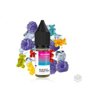 NICOTINE SALTS BLUE RAZZ GUMMY BEAR NICOREFILL SALTS 10ML