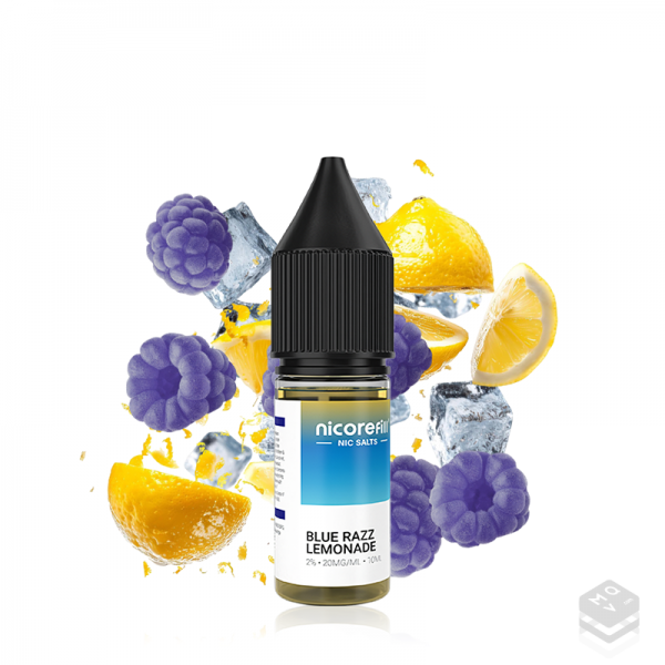 SALES DE NICOTINA BLUE RAZZ LEMONADE NICOREFILL SALTS 10ML