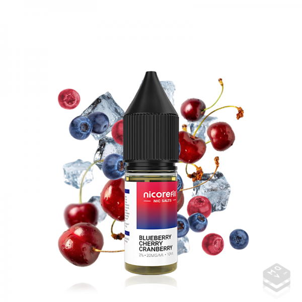 NICOTINE SALTS BLUEBERRY CHERRY CRANBERRY NICOREFILL SALTS 10ML