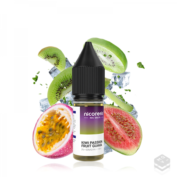 NICOTINE SALTS KIWI PASSION FRUIT GUAVA NICOREFILL SALTS 10ML