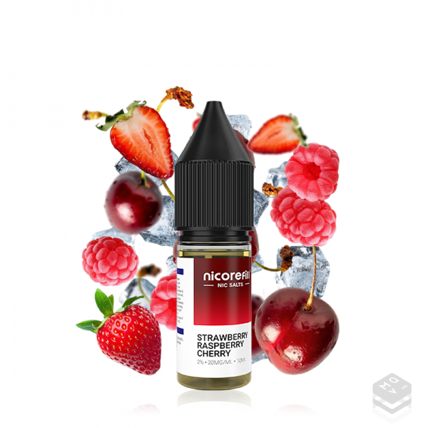 SALES DE NICOTINA STRAWBERRY RASPBERRY CHERRY NICOREFILL SALTS 10ML