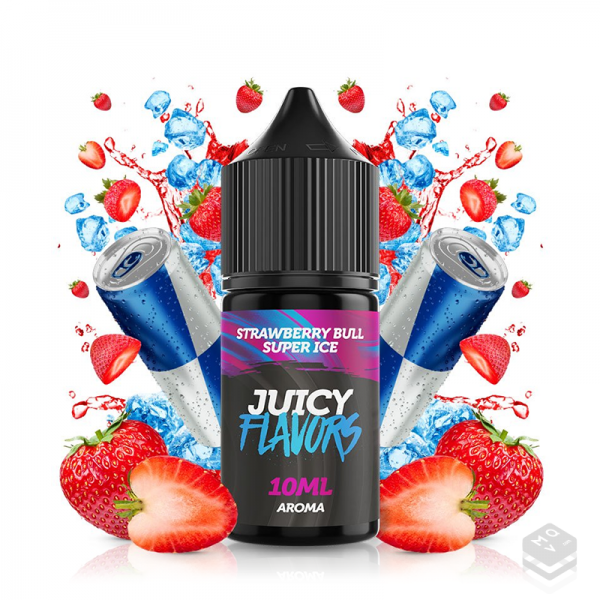 AROMA STRAWBERRY BULL SUPER ICE JUICY FLAVORS 10ML MINILONGFILL
