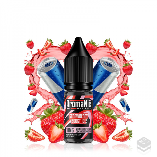 AROMA STRAWBERRY BOOST ICE SALTS AROMANIC 10ML MINILONGFILL
