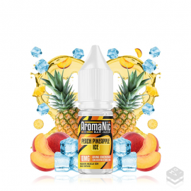 FLAVOUR PEACH PINEAPPLE ICE ELIQUID AROMANIC 10ML MINILONGFILL