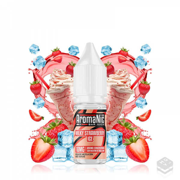 AROMA MILKY STRAWBERRY ELIQUID AROMANIC 10ML MINILONGFILL