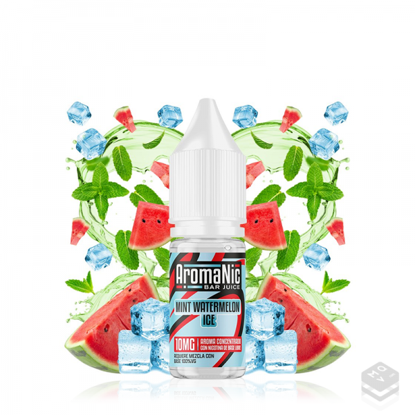 FLAVOUR MINT WATERMELON ICE ELIQUID AROMANIC 10ML MINILONGFILL