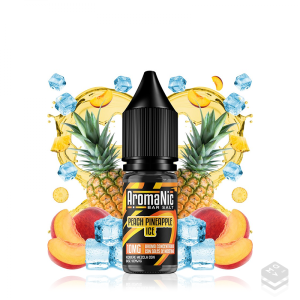 AROMA PEACH PINEAPPLE ICE SALTS AROMANIC 10ML MINILONGFILL